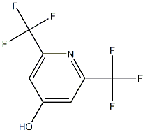 2,6-BIS(TRIFLUOROMETHYL)-4-PYRIDINOL结构式