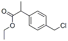 Structure of 2-(4-chloromethyl-phenyl)-propionic acid ethyl ester