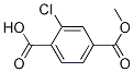 Structure of 1,4-Benzenedicarboxylic acid, 2-chloro-, 4-methyl ester