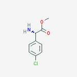 (S)-Methyl 2-amino-2-(4-chlorophenyl)acetate结构式