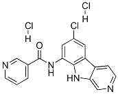 Structure of N-(6-CHLORO-9H-PYRIDO[3,4-B]INDOL-8-YL)-3-PYRIDINECARBOXAMIDE DIHYDROCHLORIDE