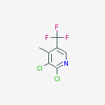 Structure of 2,3-dichloro-4-methyl-5-(trifluoromethyl)pyridine