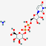 Structure of Uridine 5'-diphosphoglucuronic acid ammonium salt