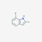 Structure of 1H-INDOLE,7-FLUORO-2-METHYL-