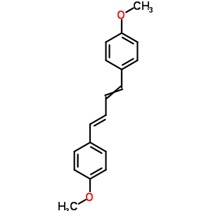 Structure of 1-methoxy-4-[(1E)-4-(4-methoxyphenyl)buta-1,3-dien-1-yl]benzene