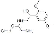 2-氨基-N-[2-(2,5-二甲氧基苯基)-2-羟基乙基]乙酰胺盐酸盐结构式