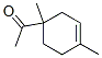 Structure of 1-(1,4-dimethylcyclohex-3-en-1-yl)ethan-1-one