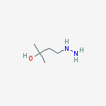 Structure of 4-hydrazinyl-2-methyl-2-Butanol