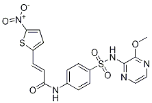 Structure of (E)-N-[4-[N-(3-Methoxypyrazin-2-yl)sulfaMoyl]phenyl]-3-(5-nitrothiophene-2-yl)acrylaMide