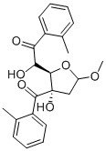 Structure of METHYL 2-DEOXY-3,5-DI-O-P-TOLUOYL-D-*RIB OFURANOSIDE