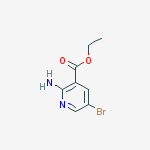 Structure of ETHYL 2-AMINO-5-BROMONICOTINATE