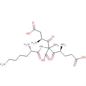 L-Alanine, L-lysyl-L-a-glutamyl-L-a-aspartyl-结构式