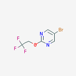 5-BROMO-2-(2,2,2-TRIFLUORO-ETHOXY)-PYRIMIDINE结构式