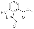 Structure of METHYL 3-FORMYL-4-INDAZOLECARBOXYLATE