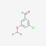 Structure of 3-chloro-5-difluoromethoxybenzaldehyde