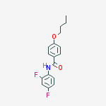 Structure of 4-BUTOXY-N-(2,4-DIFLUOROPHENYL)BENZAMIDE