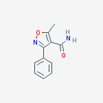 Structure of 4-Isoxazolecarboxamide, 5-methyl-3-phenyl-