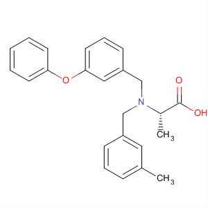Structure of b-Alanine, N-[(3-methylphenyl)methyl]-N-[(3-phenoxyphenyl)methyl]-