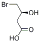 Structure of Butanoic acid, 4-bromo-3-hydroxy-, (3S)-