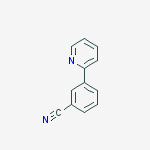 Structure of Benzonitrile, 3-(2-pyridinyl)-