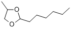 2-hexyl-4-methyl-1,3-dioxolane结构式