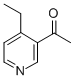 Structure of Ethanone,1-(4-ethyl-3-pyridinyl)-