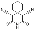 2,4-dioxo-3-azaspiro[5.5]undecane-1,5-dicarbonitrile结构式