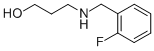 3-(2-FLUORO-BENZYLAMINO)-PROPAN-1-OL结构式
