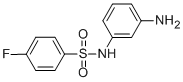 N-(3-AMINO-PHENYL)-4-FLUORO-BENZENESULFONAMIDE结构式