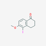 5-Iodo-6-methoxy-1,2,3,4-tetrahydronaphthalen-1-one结构式