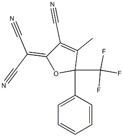 Structure of 2-[3-Cyano-4-Methyl-5-Phenyl-5-(Trifluoromethyl)-2(5H)-Furanylidene]-Propanedinitrile