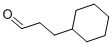 Chemical structure of cyclohexanepropionaldehyde
