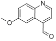 Structure of 4-Quinolinecarboxaldehyde,6-methoxy-