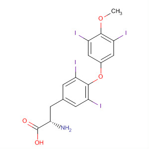 L-Tyrosine, O-(3,5-diiodo-4-methoxyphenyl)-3,5-diiodo-结构式