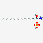 [(2s,3r)-2-azaniumyl-3-hydroxyicosyl] Hydrogen Phosphate结构式