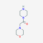 2-(4-morpholinyl)-1-(1-piperazinyl)Ethanone结构式