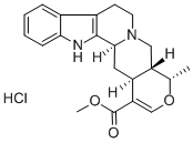 Structure of AJMALICINE HYDROCHLORIDE