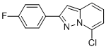 Structure of 7-CHLORO-2-(4-FLUOROPHENYL)PYRAZOLO[1,5-A]PYRIDINE