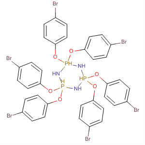 Structure of 1,3,5,2,4,6-Triazatriphosphorine,2,2,4,4,6,6-hexakis(4-bromophenoxy)-2,2,4,4,6,6-hexahydro-