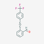 Benzaldehyde, 2-[[4-(trifluoromethyl)phenyl]ethynyl]-结构式