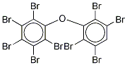 Structure of Benzene, pentabromo(2,3,5,6-tetrabromophenoxy)-