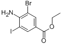4-Amino-3-bromo-5-iodo-benzoic acid ethyl ester结构式