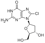 Structure of 8-Chloro-2-deoxy-D-guanosine