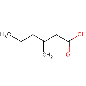 Chemical structure of Hexanoic acid, 3-methylene-