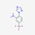 Structure of 2-[1,2,4]Triazol-1-yl-5-trifluoromethyl-phenylamine