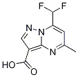 7-二氟甲基-5-甲基-吡唑[1,5-A]嘧啶-3-羧酸结构式