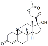 21-乙酰氧基-9Β,11Β-环氧-17Α-羟基孕甾-4-烯-3,20-二酮结构式