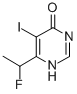 Structure of 6-(1-FLUOROETHYL)-5-IODO-4(1H)-PYRIMIDINONE