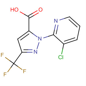 Structure of 1H-Pyrazole-5-carboxylic acid,1-(3-chloro-2-pyridinyl)-3-(trifluoromethyl)-