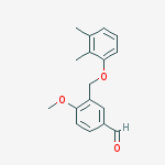 3-(2,3-DIMETHYL-PHENOXYMETHYL)-4-METHOXY-BENZALDEHYDE结构式